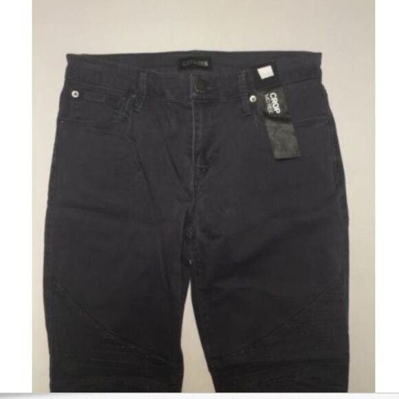 Express Jeans Crop Size 6 Mid Rise NWT - Picture 2 of 7